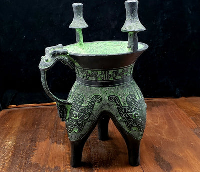Chinese Ceremonial Wine Vessel (Jue) -- Culture Cross