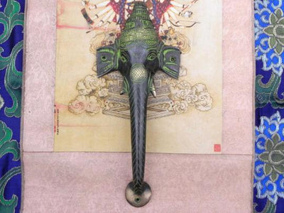 Elephant Ganesh Door Handle -- Culture Cross