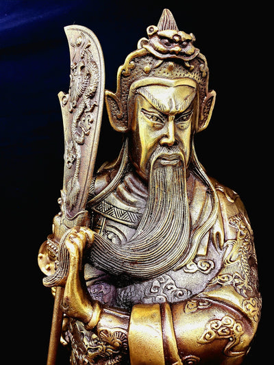 Guan Yu Gong Chinese Warrior Wizard Statue -- Culture Cross