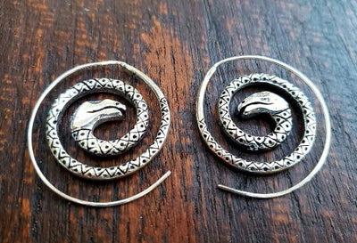 Mischievous Snake Threader Earrings -- Culture Cross