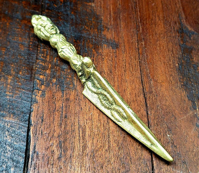 Tibetan Kila Brass Ceremonial Dagger -- Culture Cross