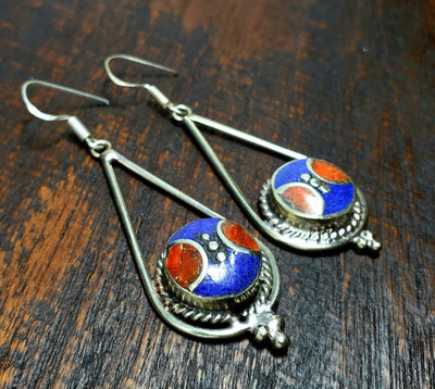 Tibetan Tashi Earrings -- Culture Cross