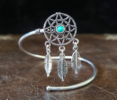 Turquoise Dream Catcher Bracelet -- Culture Cross