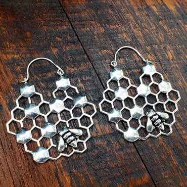 Beehive Sacred Geometry Earrings