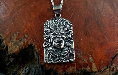 Bhairava Shiva Stainless Steel Pendant Necklace -- Culture Cross