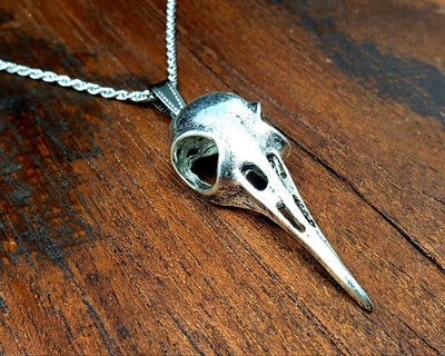 Bird Skull Mask Necklace -- Culture Cross