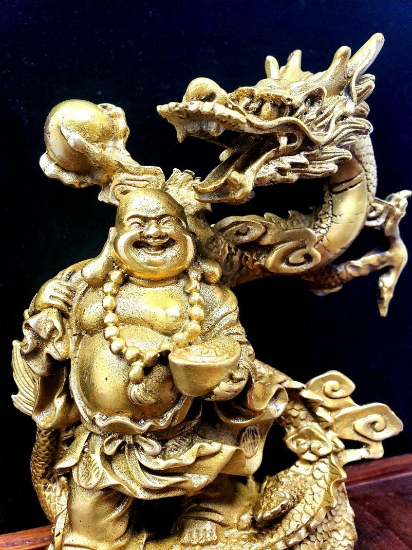 Budai Dragon Shrine | Laughing Buddha Statue
