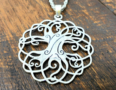 Celtic Tree of life Pendant Necklace -- Culture Cross