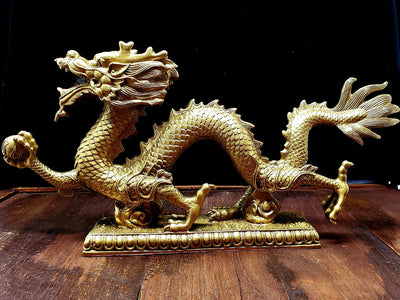 Chinese Dragon Statue -- Culture Cross