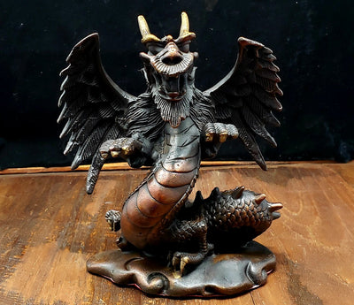 Copper Dragon Statue -- Culture Cross
