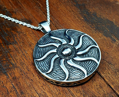 Desert Sun Steel Necklace -- Culture Cross