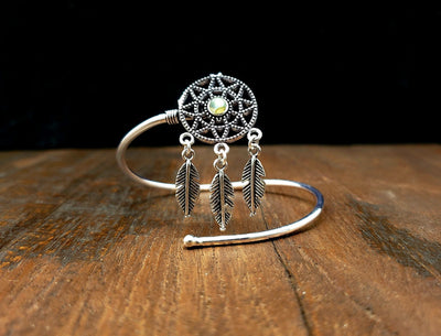 Dreamcatcher Bracelet with Labradorite -- Culture Cross