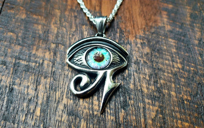 Egyptian Eye of Horus Necklace -- Culture Cross
