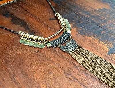 Gold Aswan Necklace -- Culture Cross