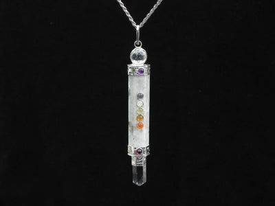 Moonstone Chakra Pendant Necklace -- Culture Cross