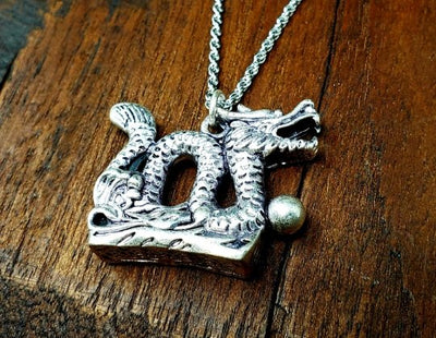 Mythological Dragon Necklace -- Culture Cross