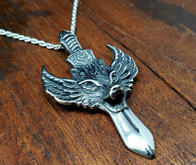 Pterolycus Wolf Sword necklace -- Culture Cross