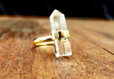 Quartz Crystal Ring -- Culture Cross