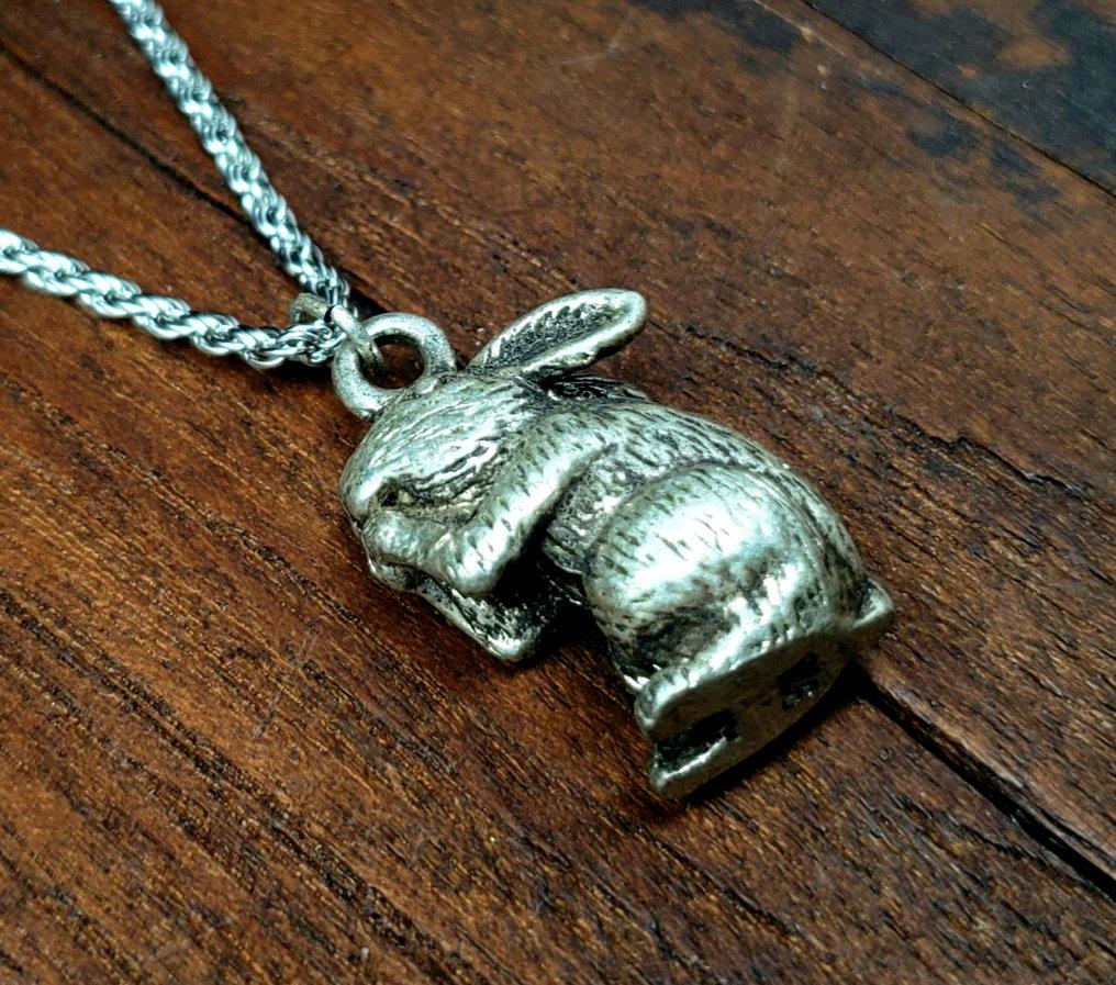 Silver Lucky Rabbit Necklace