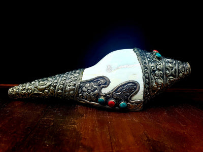 Tibetan Conch Shell -- Culture Cross