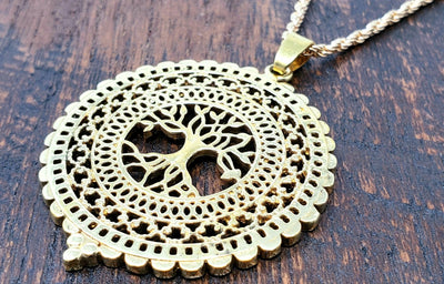 Tree of life Pendant Necklace -- Culture Cross