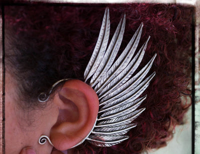 Tribal Feather Wing Ear Cuff -- Culture Cross